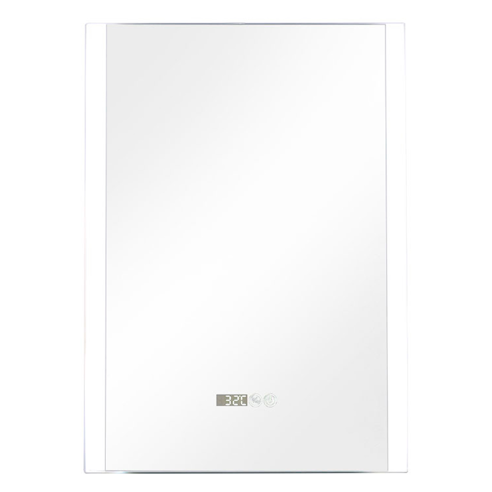 Living and Home White Aluminium 2 Sided LED Vanity Mirror Image 1