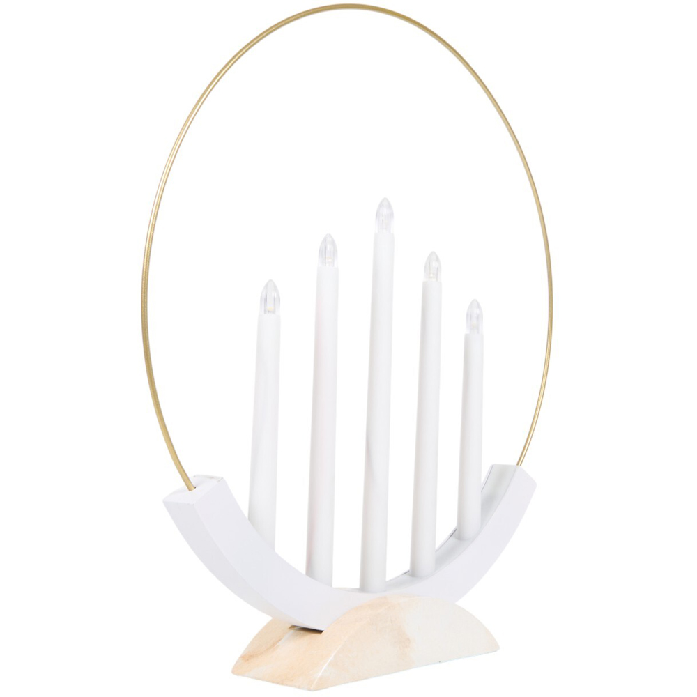 5 LED Candle Bridge - White Image 2