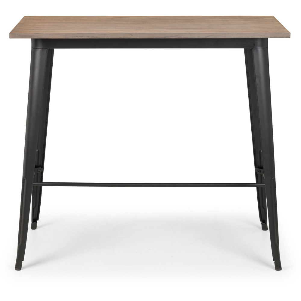 Julian Bowen Grafton Bar Table Brown and Black Image 3