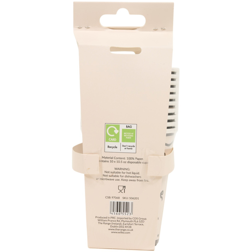 Pack of 10 Bow Paper Cups Image 3