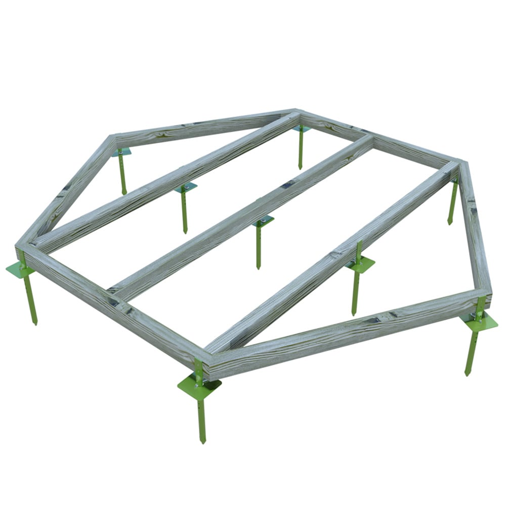Shire GB 6 x 6ft Pressure Treated Gazebo Base Kit Image 1