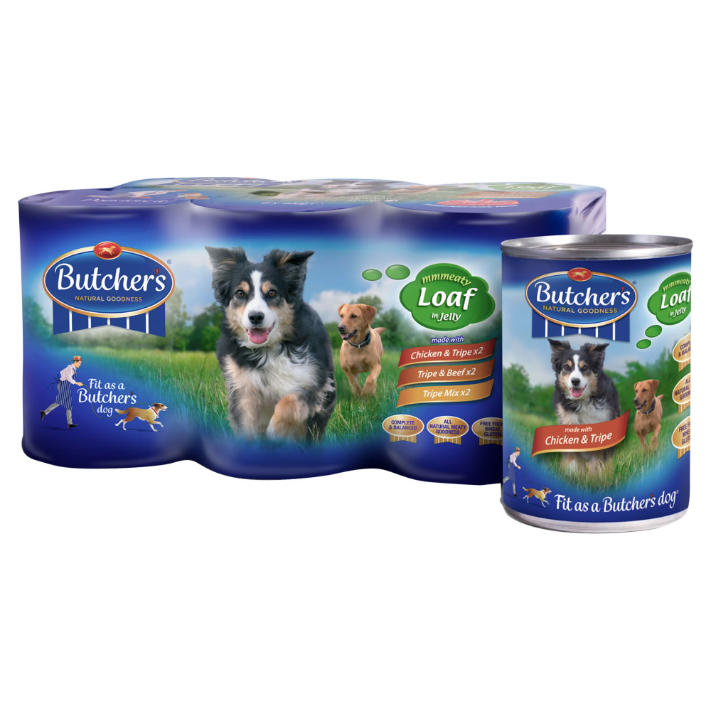 Butchers Tripe in Jelly Tinned Dog Food 6 x 400g Image 2