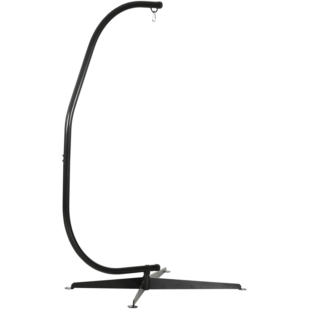 Outsunny Black Hanging Swing Chair Stand Image 3