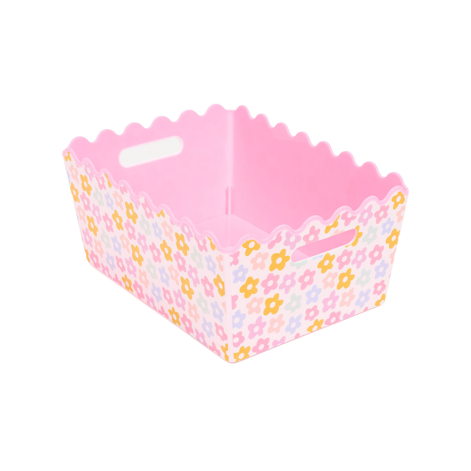 Berry or Flower Wave Printed Storage Basket Image 7