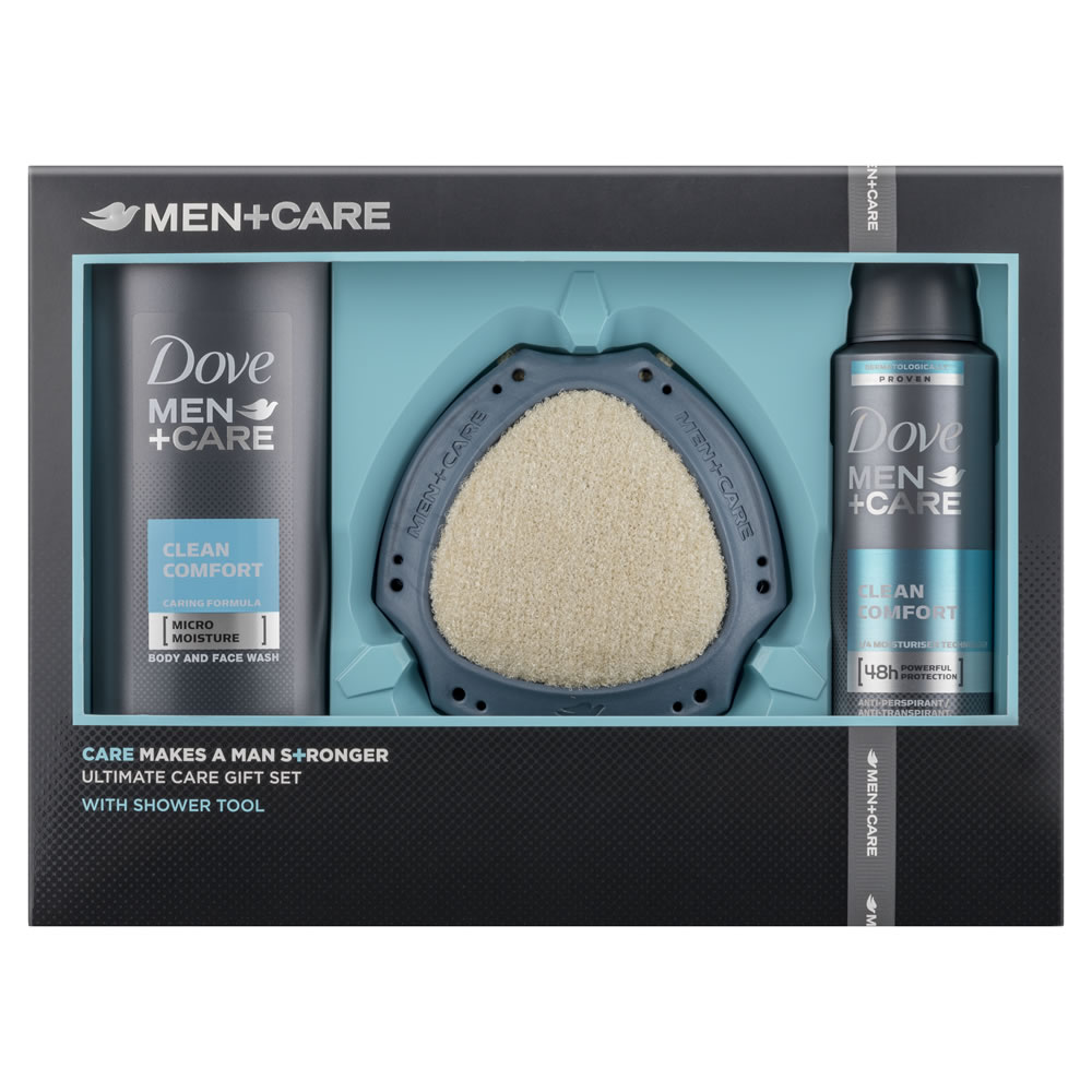 Dove Men +Care Gift Set with Shower Tool Image 1