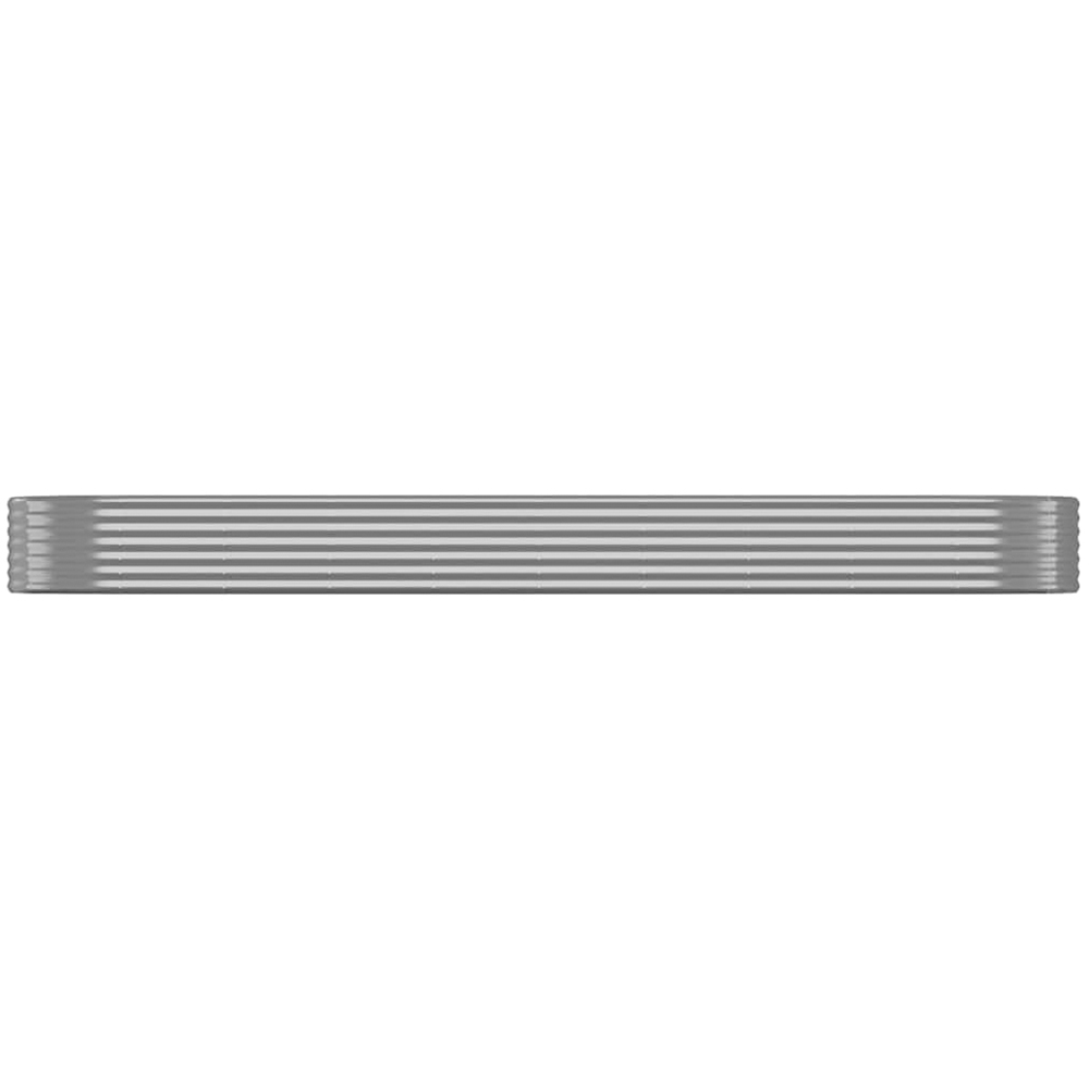 vidaXL Anthracite Galvanised Steel Raised Garden Bed 36 x 396 x 396cm Image 2