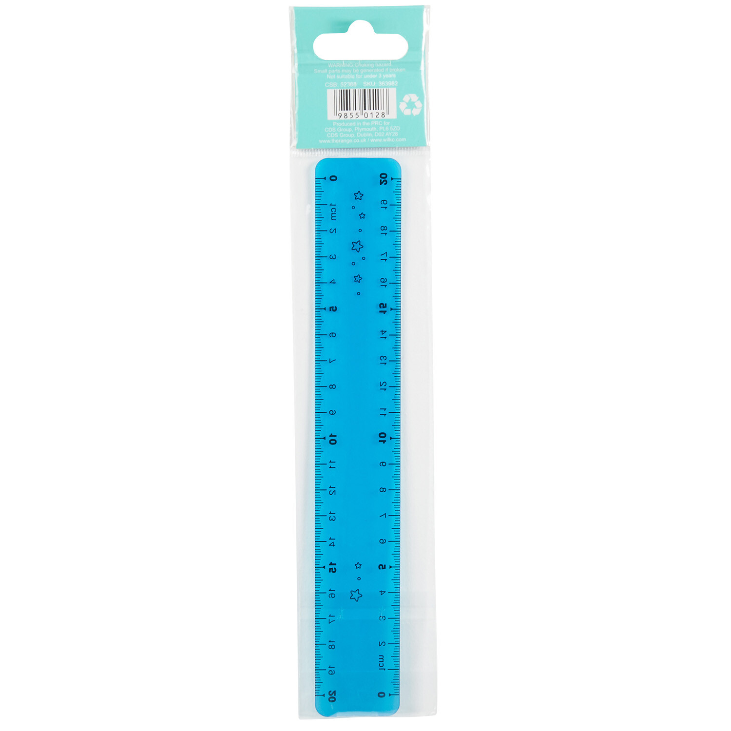 20cm Flexible Ruler - Blue Image 3