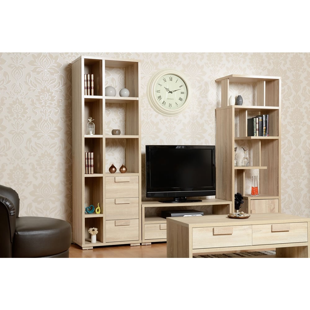 Caxton Oak Effect 2 Drawer Tv Unit Wilko