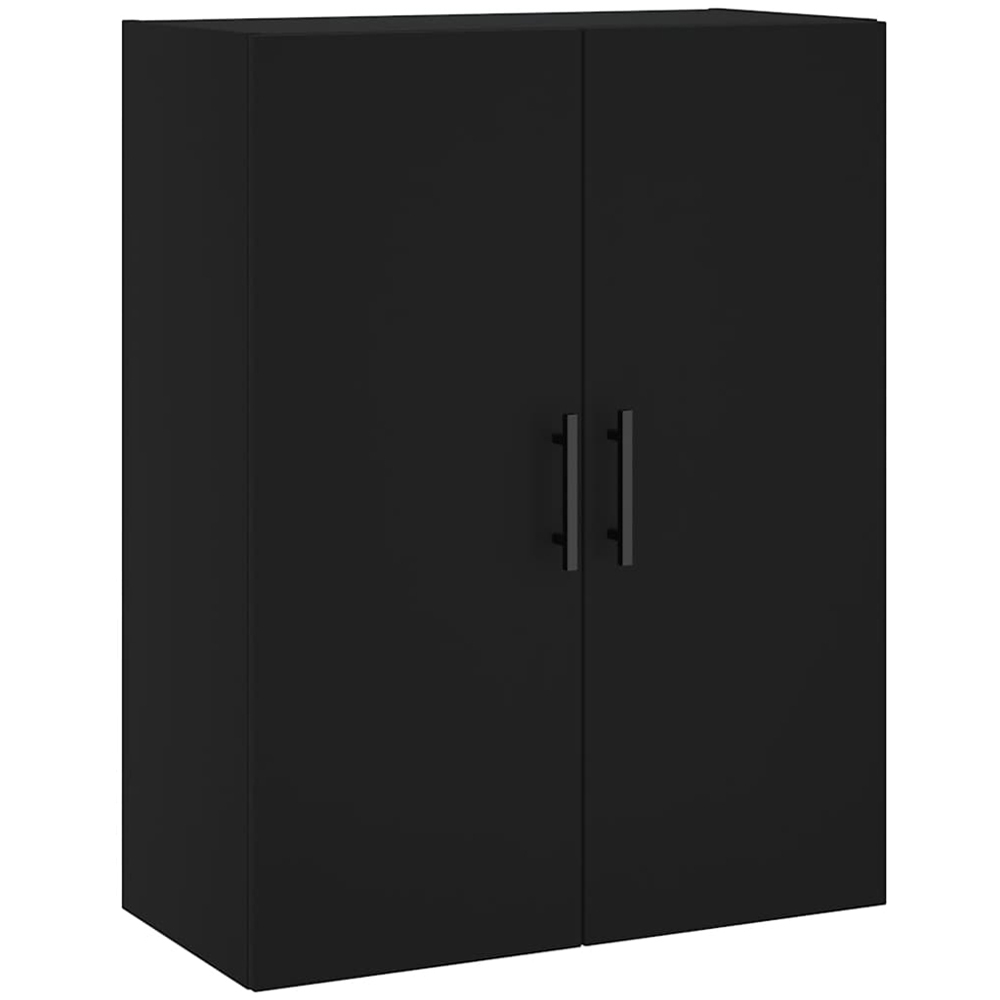 vidaXL 2 Door Black Wall Mounted Storage Cabinets 2 Pack Image 5