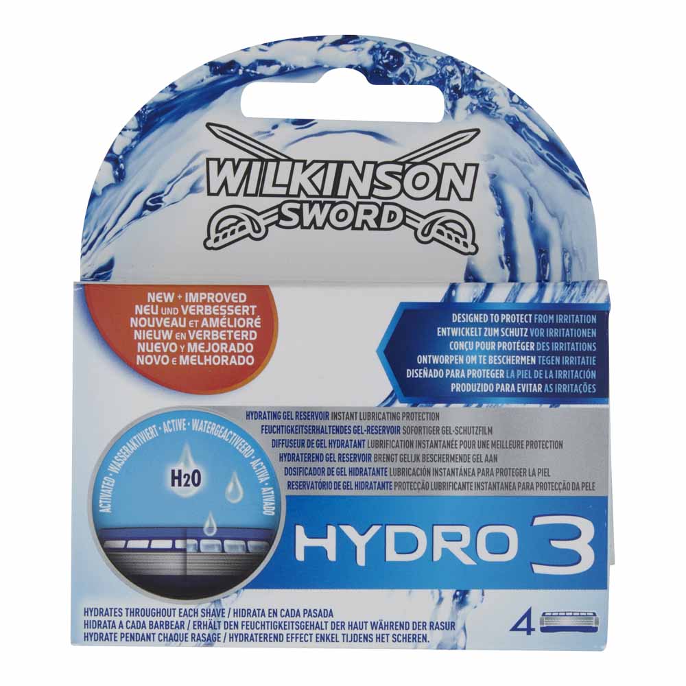 Wilkinson Sword Hydro 3 Razor Blades 4 pack Image 2