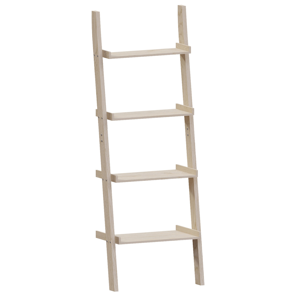 Vida Designs York 4 Shelf Pine Ladder Bookcase Image 2