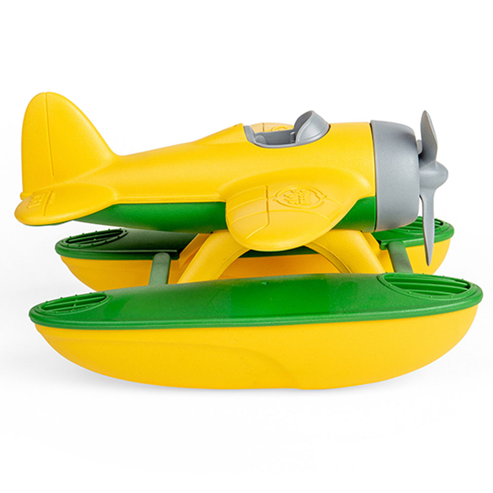 BigJigs Toys Green Toys Yellow and Green Seaplane Image 3