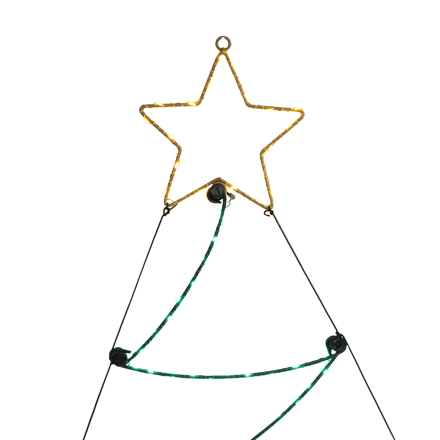 Green Christmas Tree Hanging Wall Light Image 4