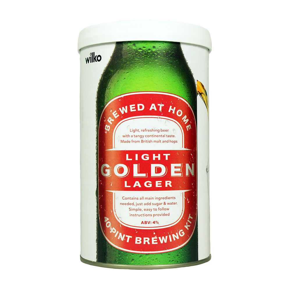 Wilko Light Golden Lager Brewing Kit 1.5kg Makes 40 Pints Wilko