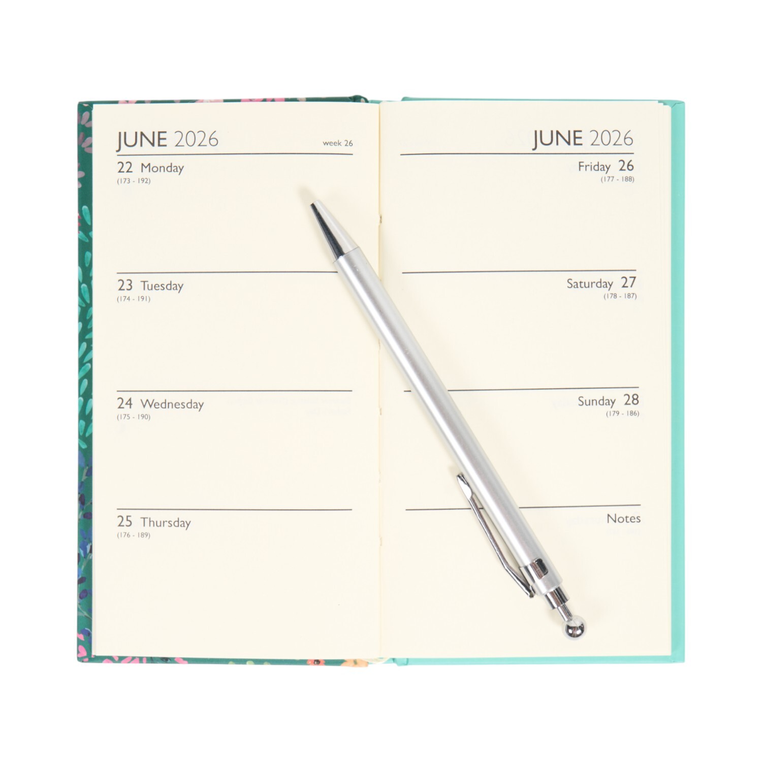 2026 Slimline Illustrated Diary and Pen Image 6