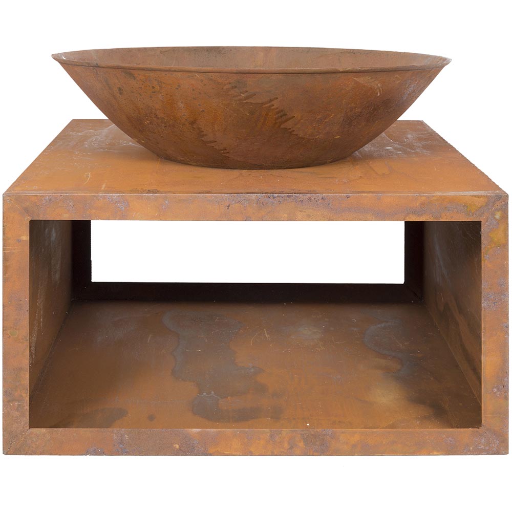 La Hacienda Moho Oxidised Firepit with Steel Stand Image 1