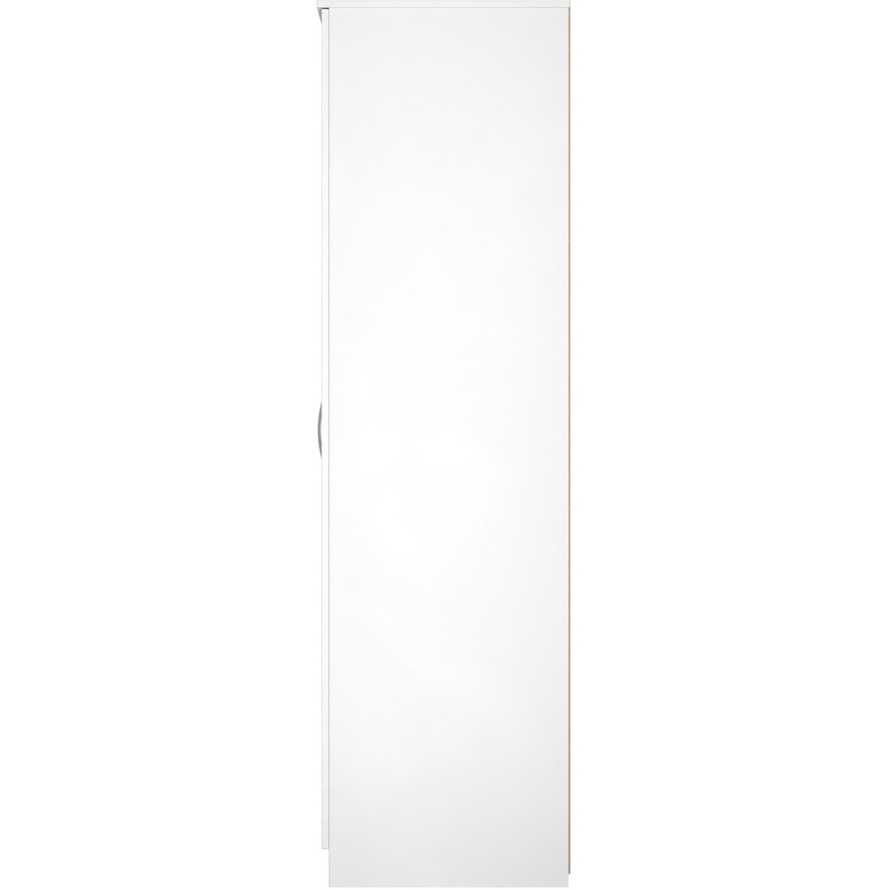 Crowndale Avon 2 Door Matt White Wardrobe Ready Assembled Image 3