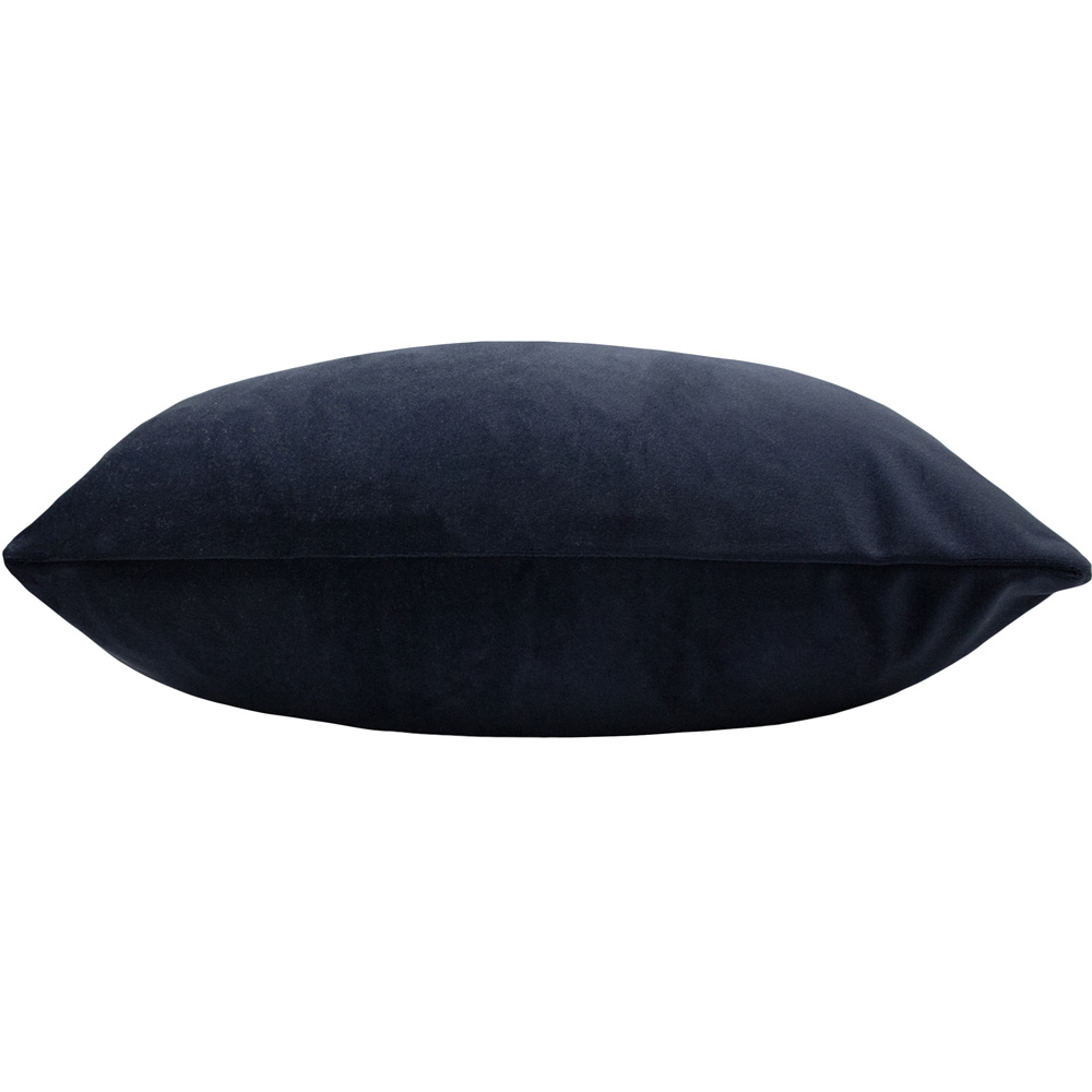 Paoletti Sunningdale Midnight Rectangular Velvet Cushion Image 2