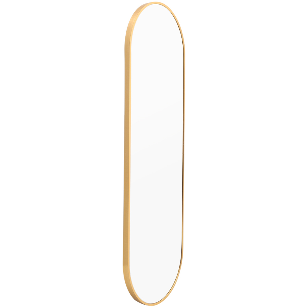 Living and Home Gold Oval Frame Full Length Wall Mirror 40 x 150cm Image 4
