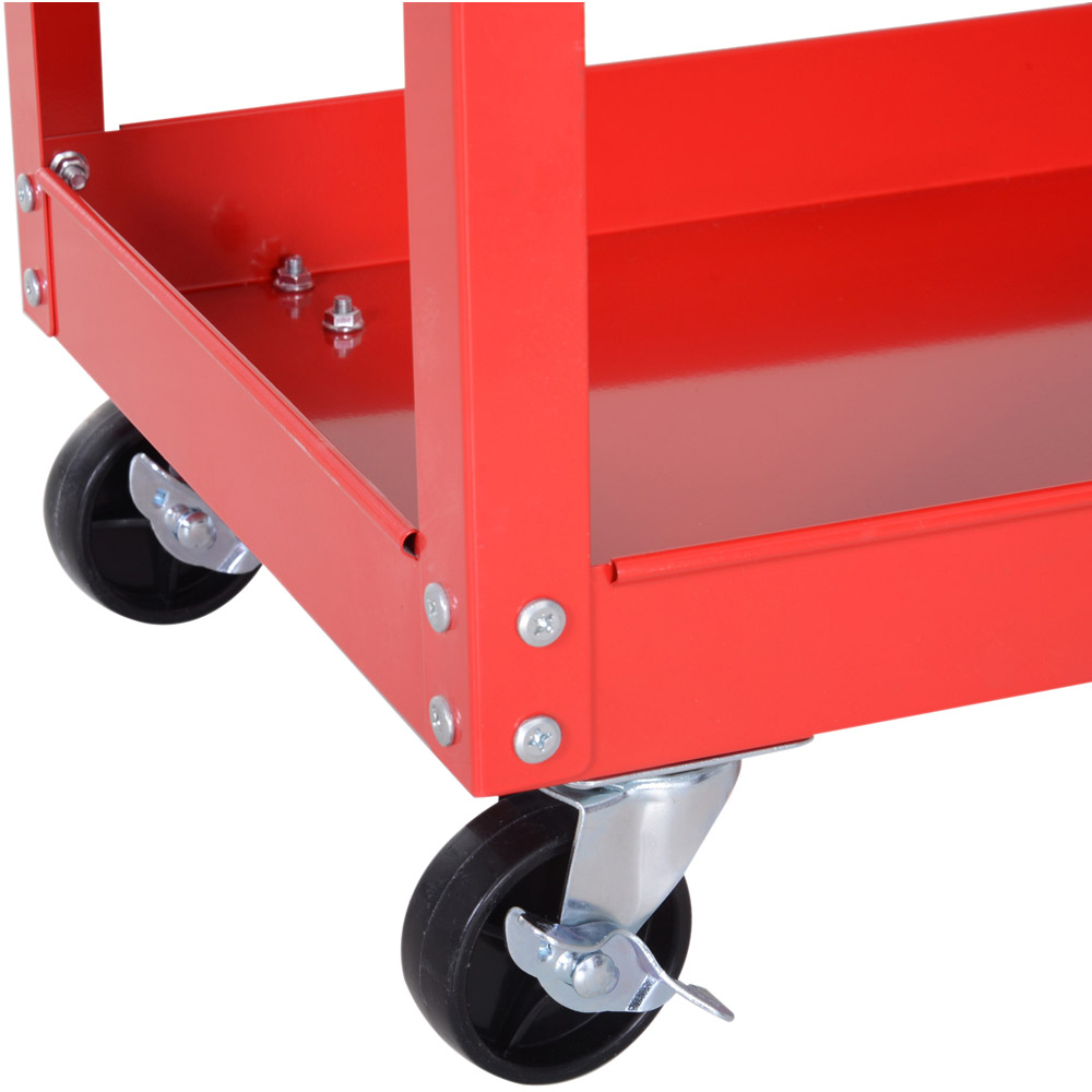 Durhand Red 3 Shelf Tool Trolley Image 7