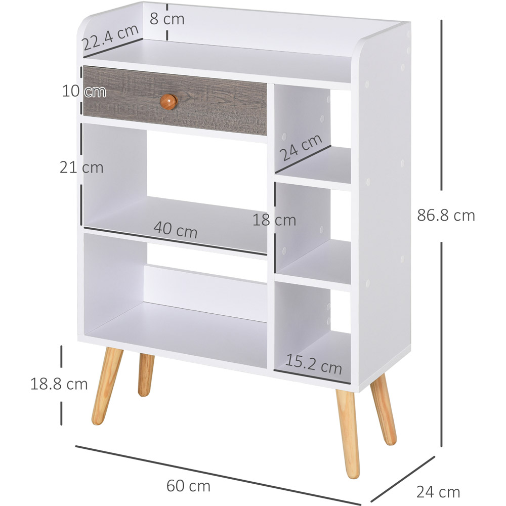 Portland 7 Compartment Shelving Unit Image 8