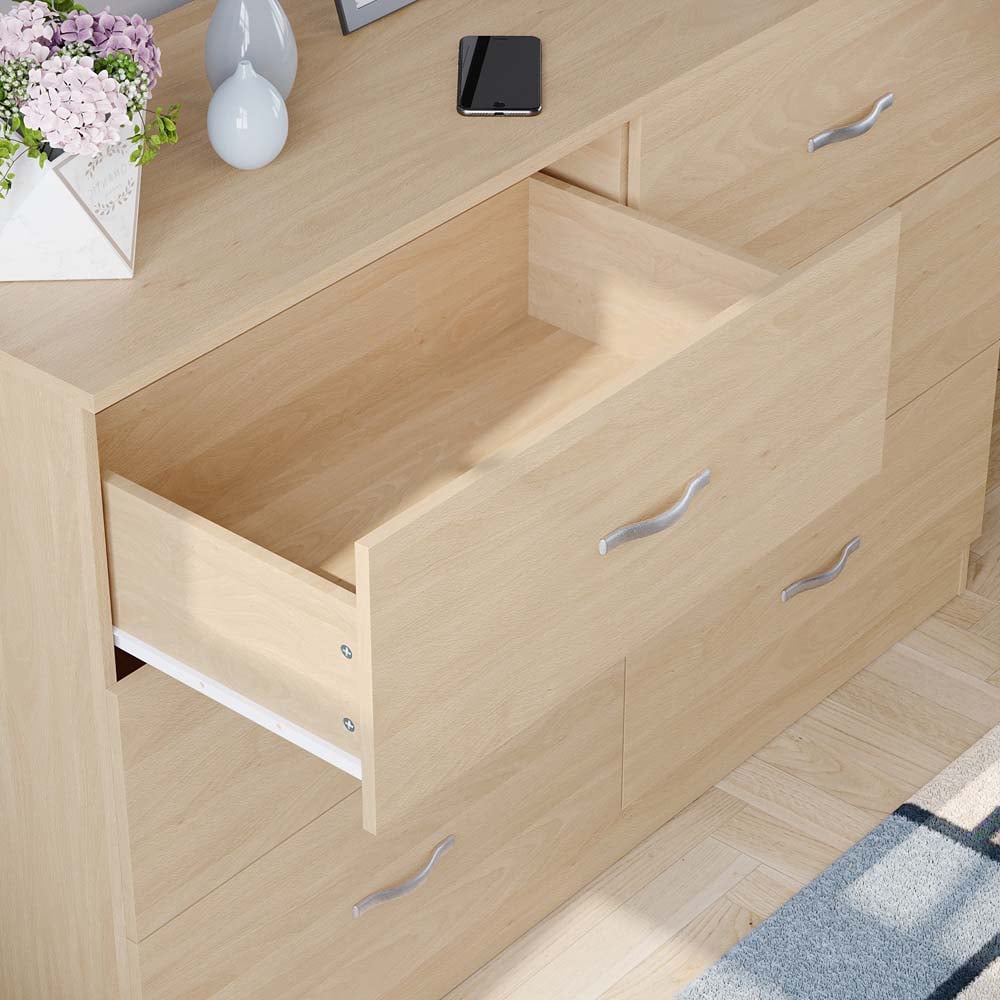 Vida Designs Riano 6 Drawer Pine Chest of Drawers Image 4