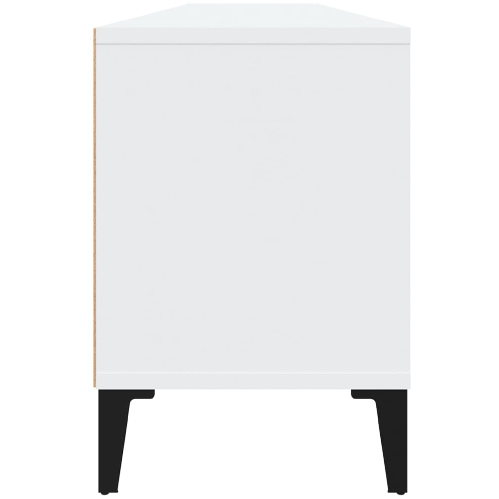 vidaXL 3 Door 3 Shelf White TV Cabinet Image 6