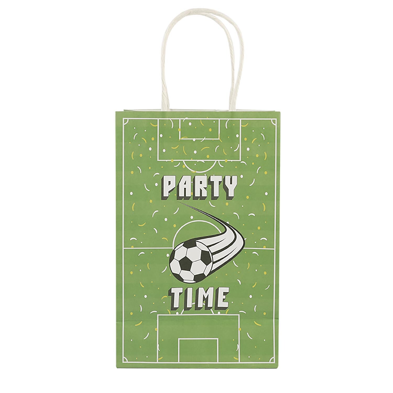 Football Paper Party Bags 8 Pack Image