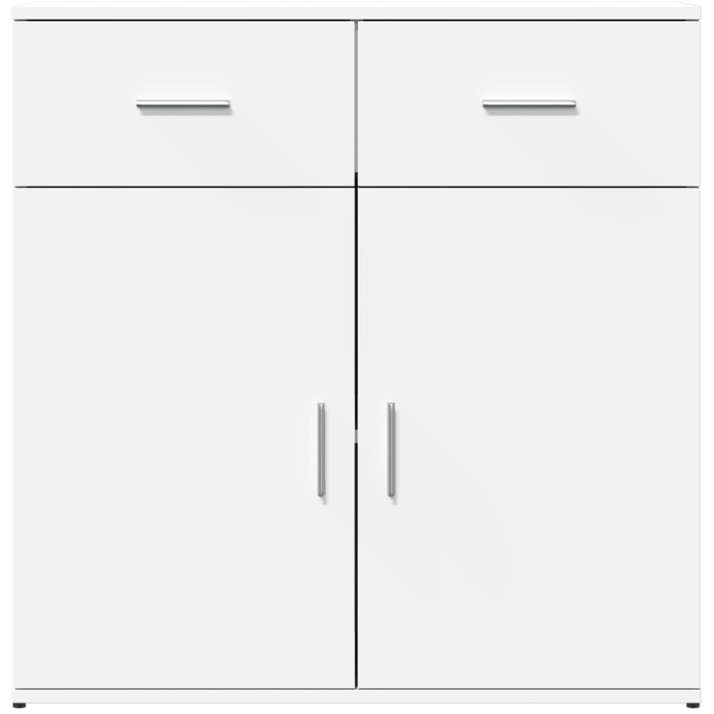 vidaXL 2 Door 2 Drawer White Sideboard Image 5