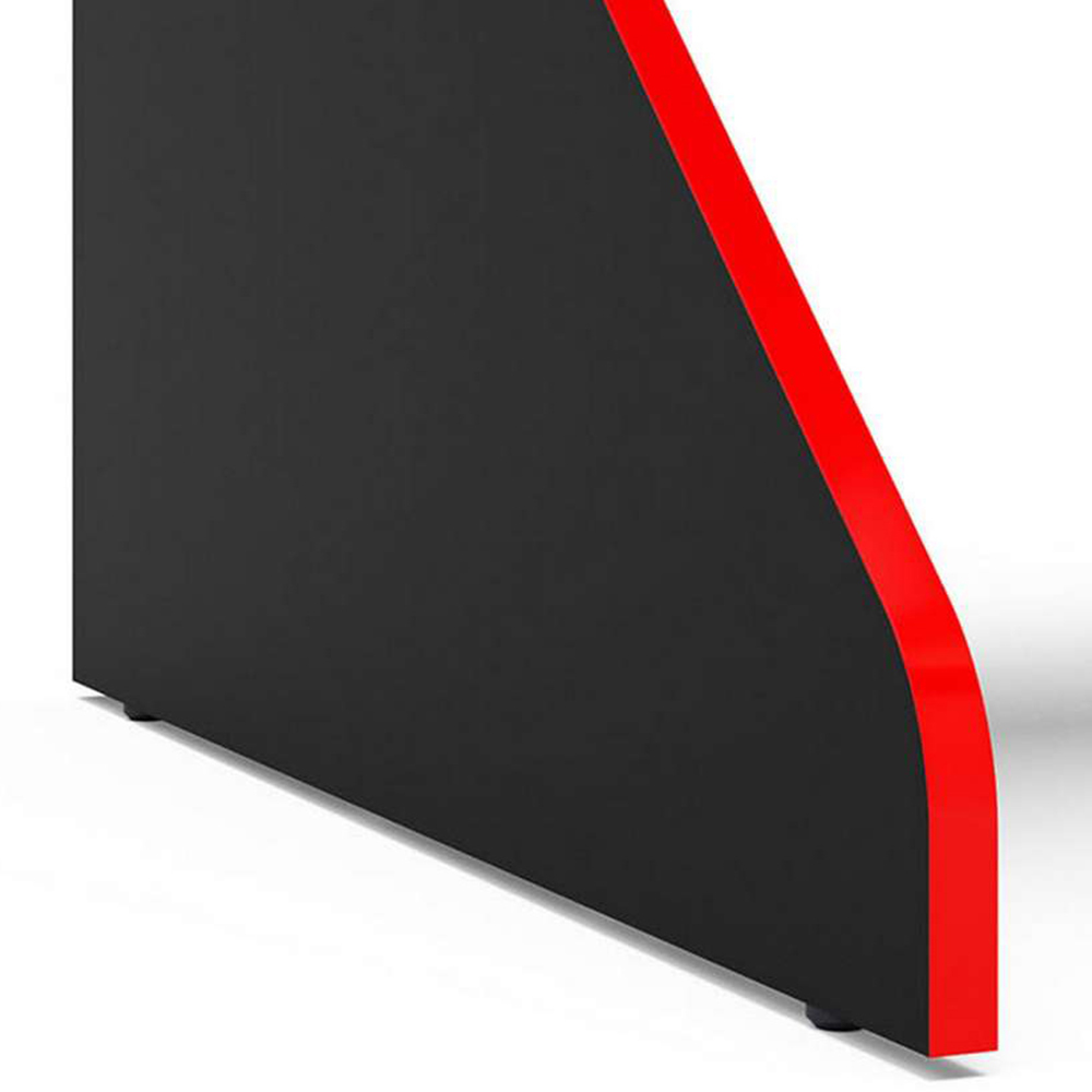 Enzo Gaming Computer Desk Black and Dark Red Image 5