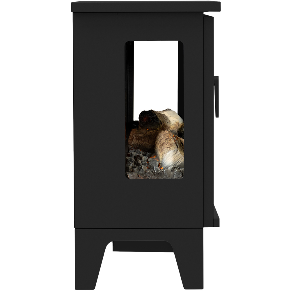 Be Modern Norwood 3 Sided Black Cast Iron Freestanding Electric Stove 1.8kW Image 4