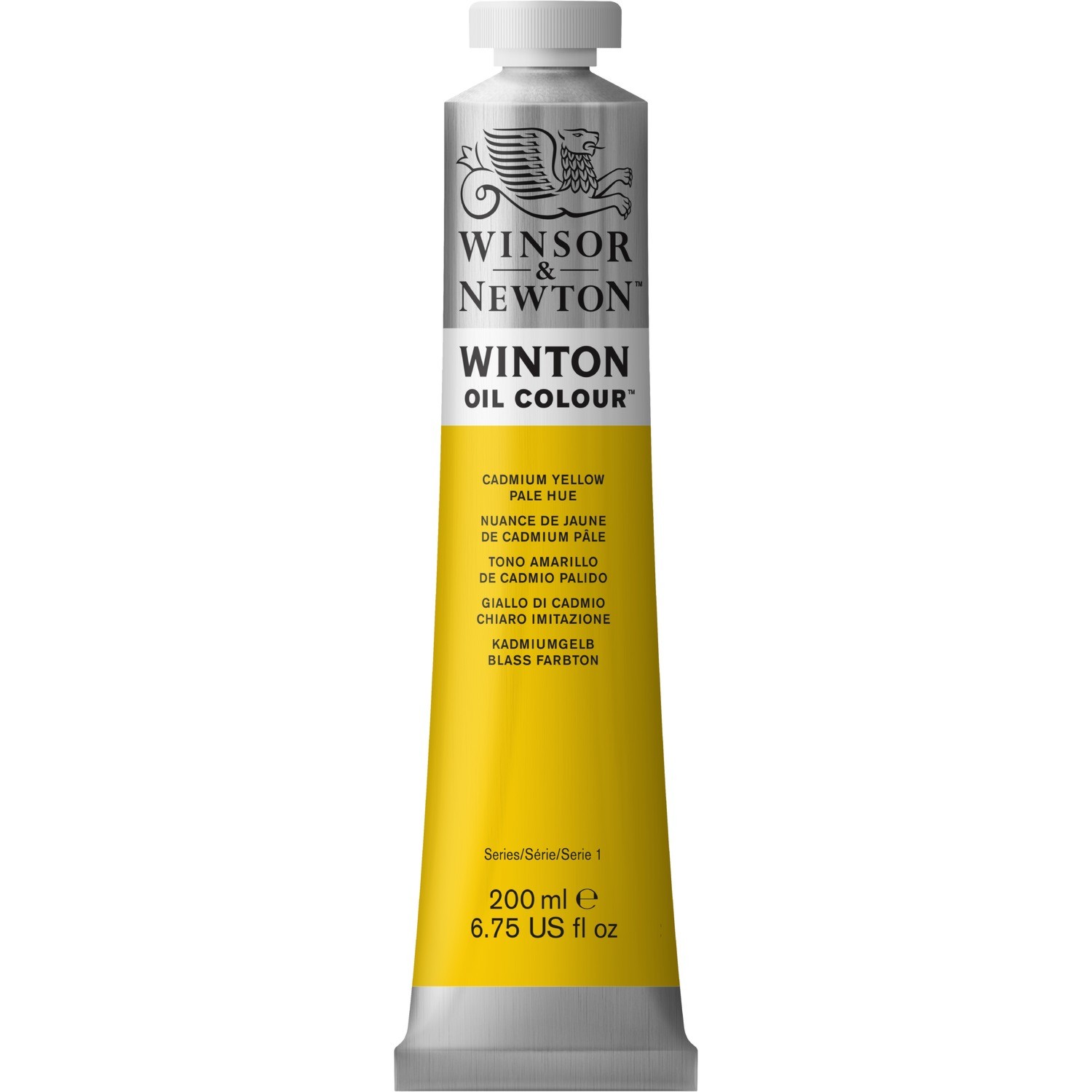 Winsor and Newton 200ml Winton Oil Colours - Cad Yellow Pale Hue Image 1