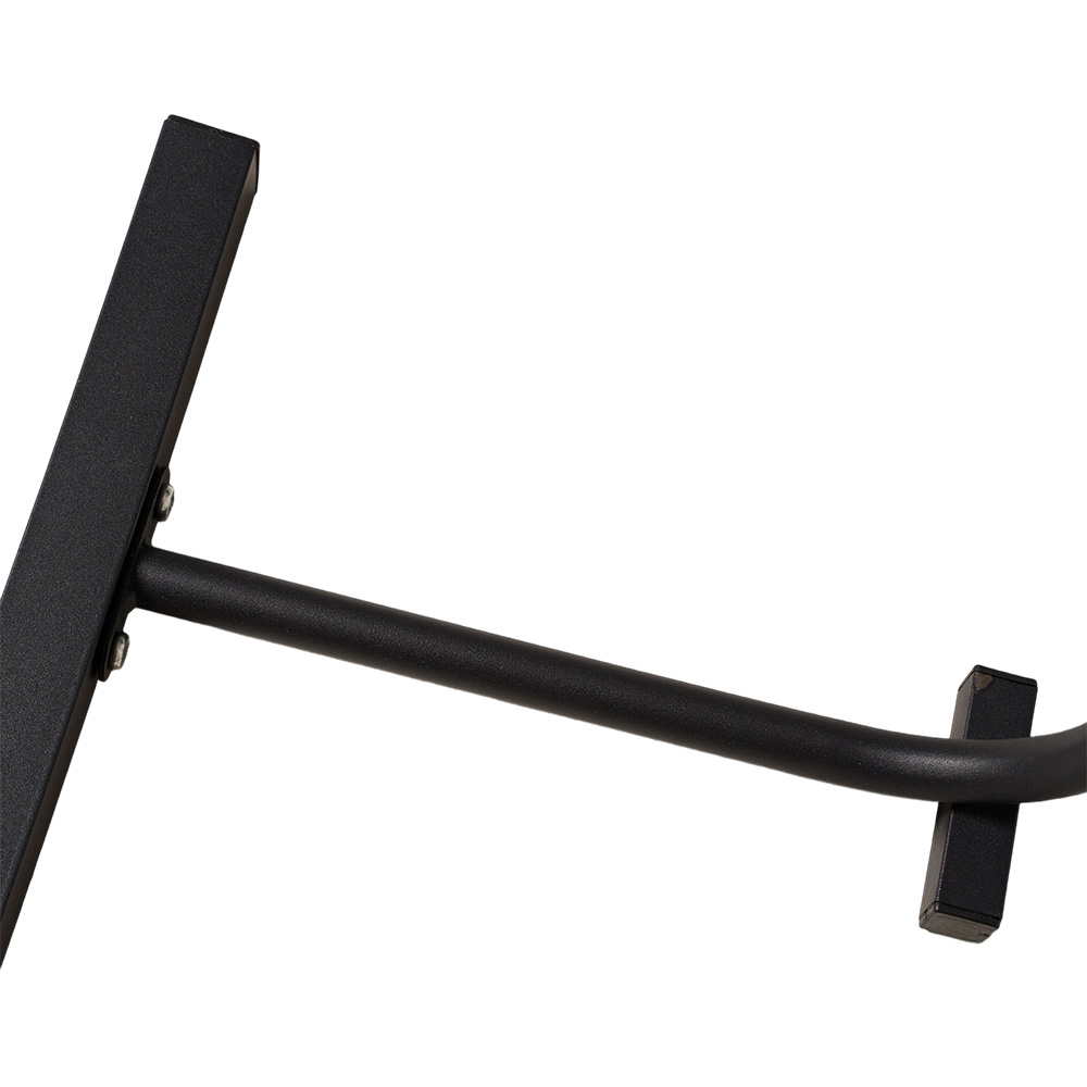 Living and Home Black and White C-Shape Side Table Image 8