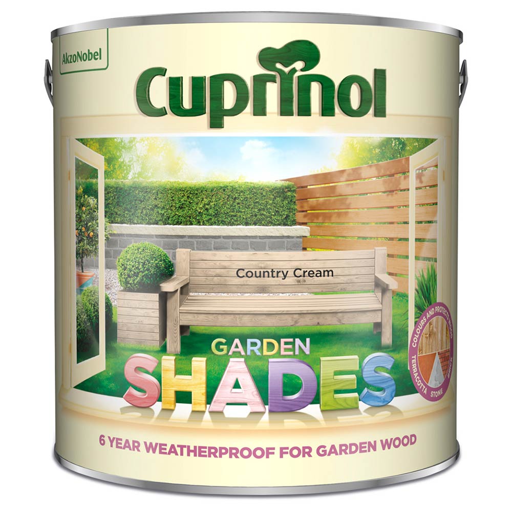 Cuprinol Garden Shades Country Cream Exterior Paint 2.5L Image 3