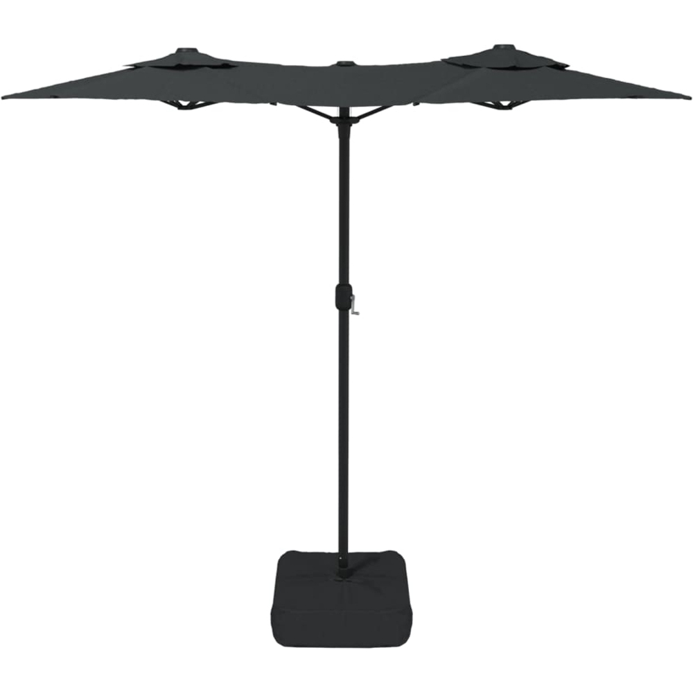 vidaXL Anthracite Double Head Garden Parasol 3m Image 4