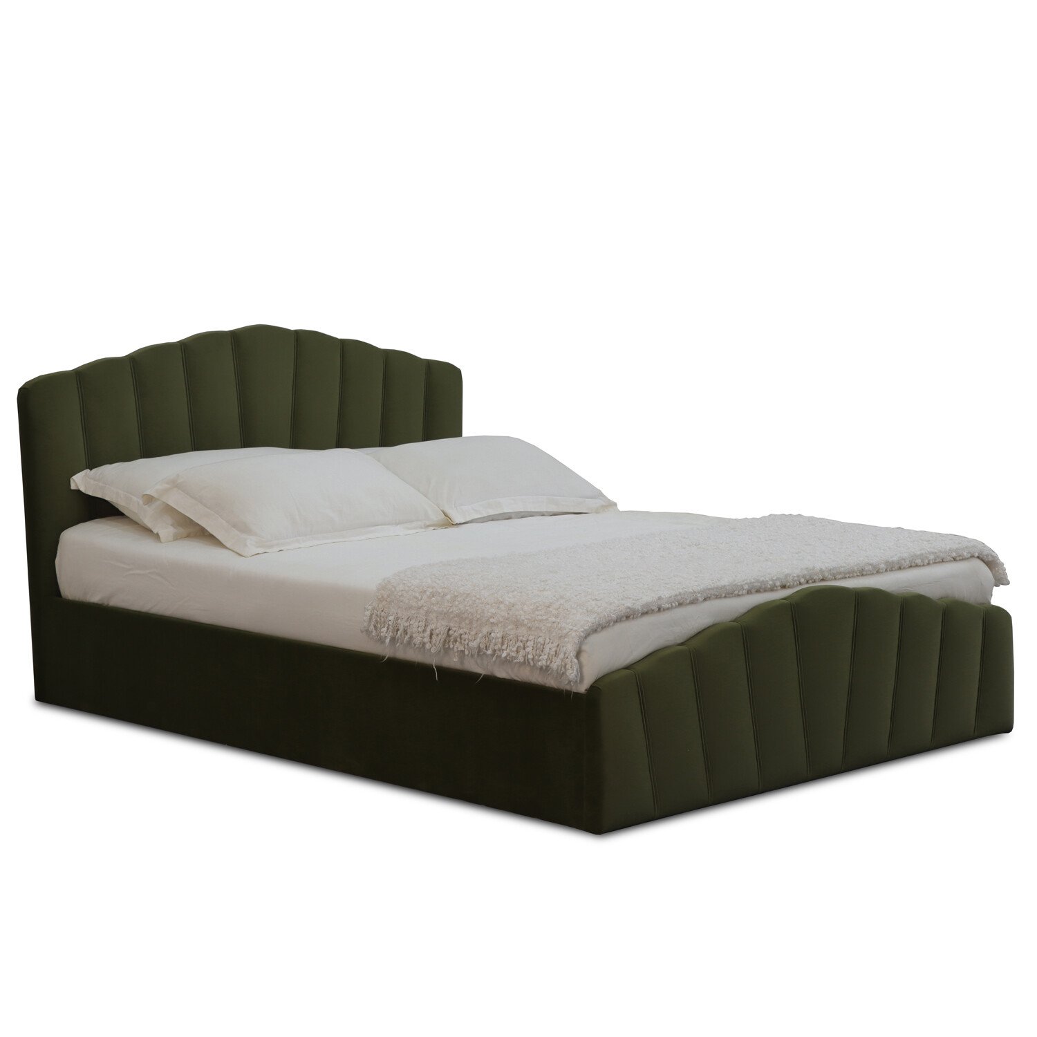 Lottie Ottoman Bed - Green / Double Image 4