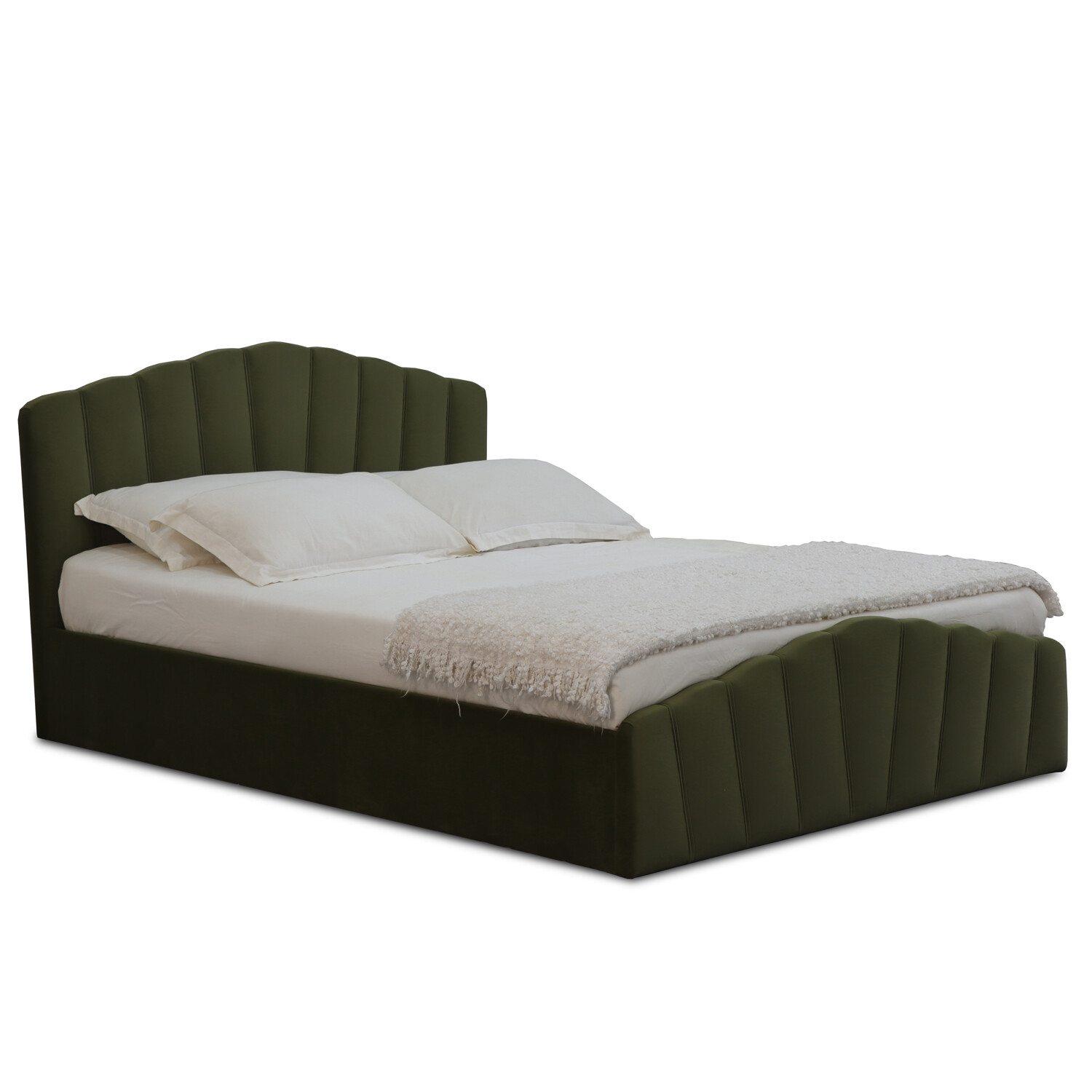 Lottie Ottoman Bed - Green / King Image 4