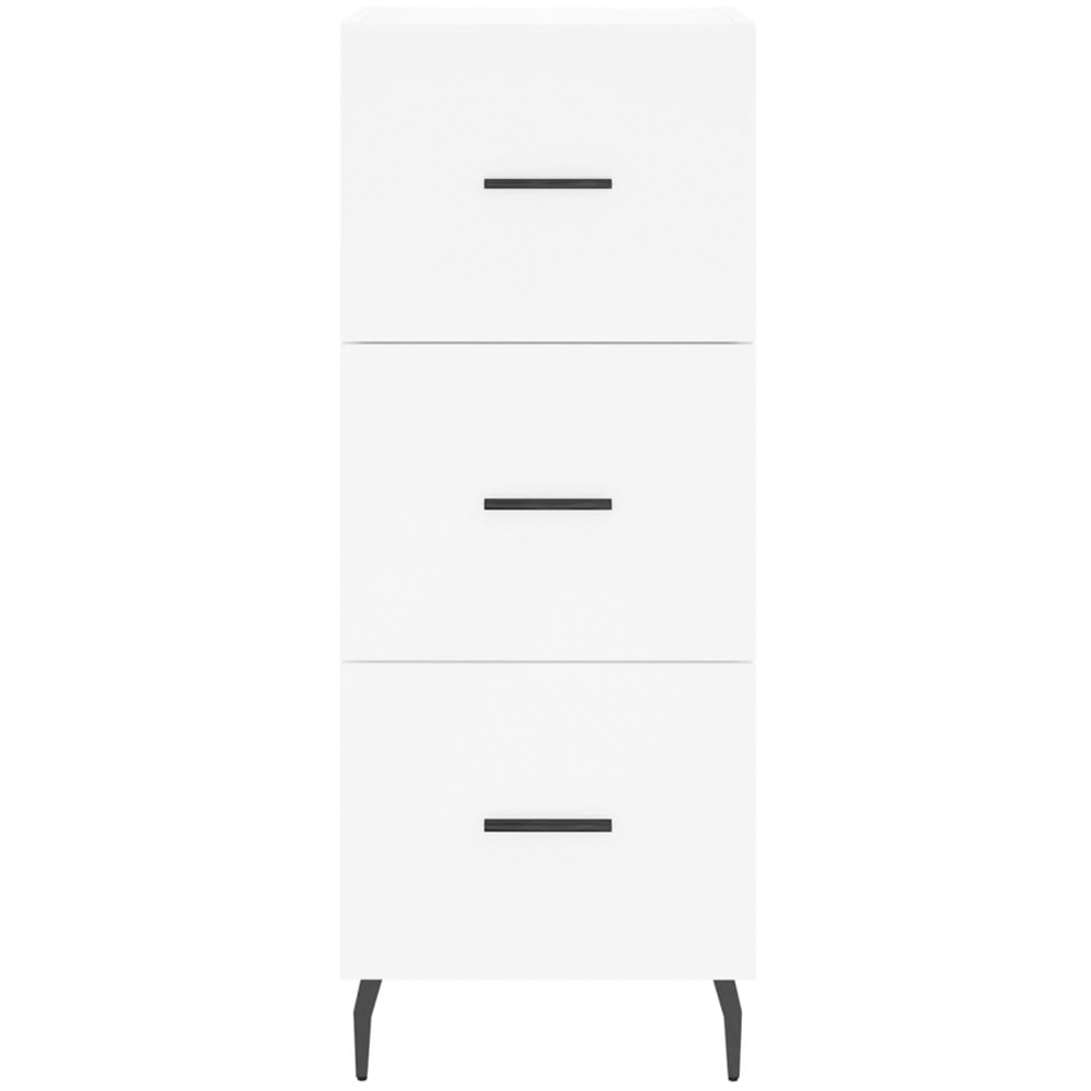 vidaXL Single Door 3 Drawer White Highboard Image 5