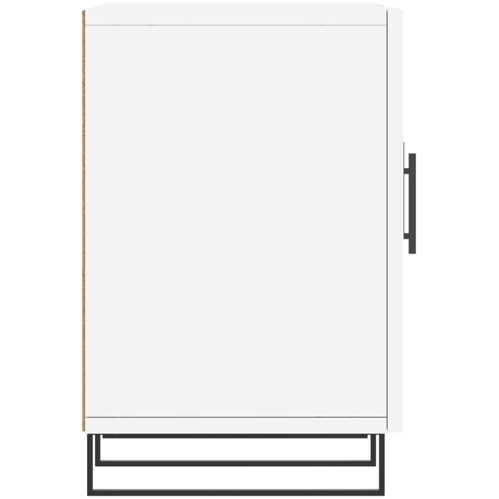 vidaXL 2 Door 2 Shelf White TV Cabinet Image 7