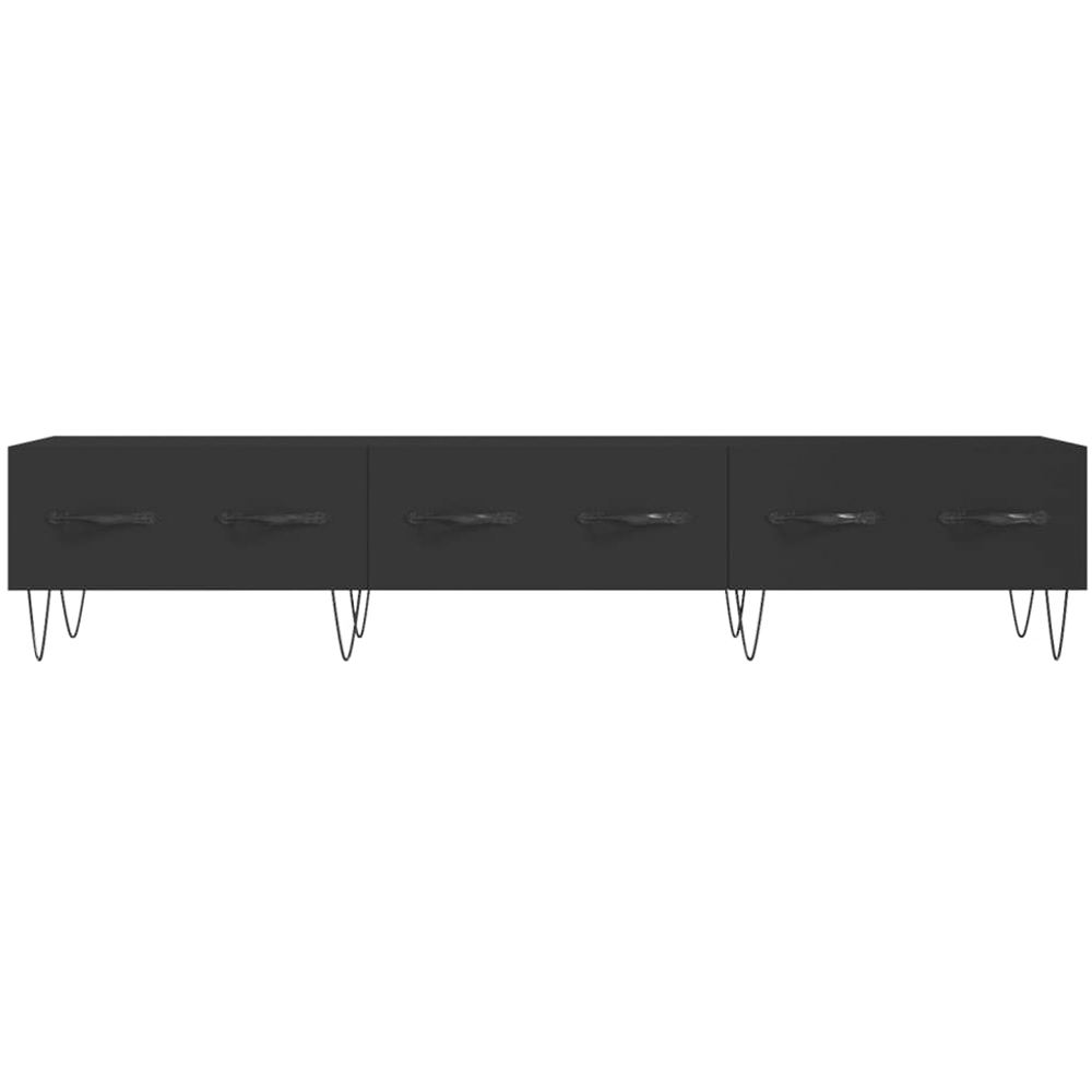 vidaXL 3 Drawer Black TV Cabinet Image 5