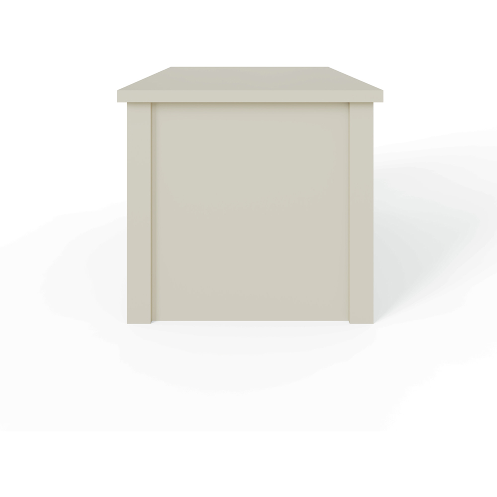 GFW Oakley 2 Drawer Single Shelf Limestone Coffee Table Image 5