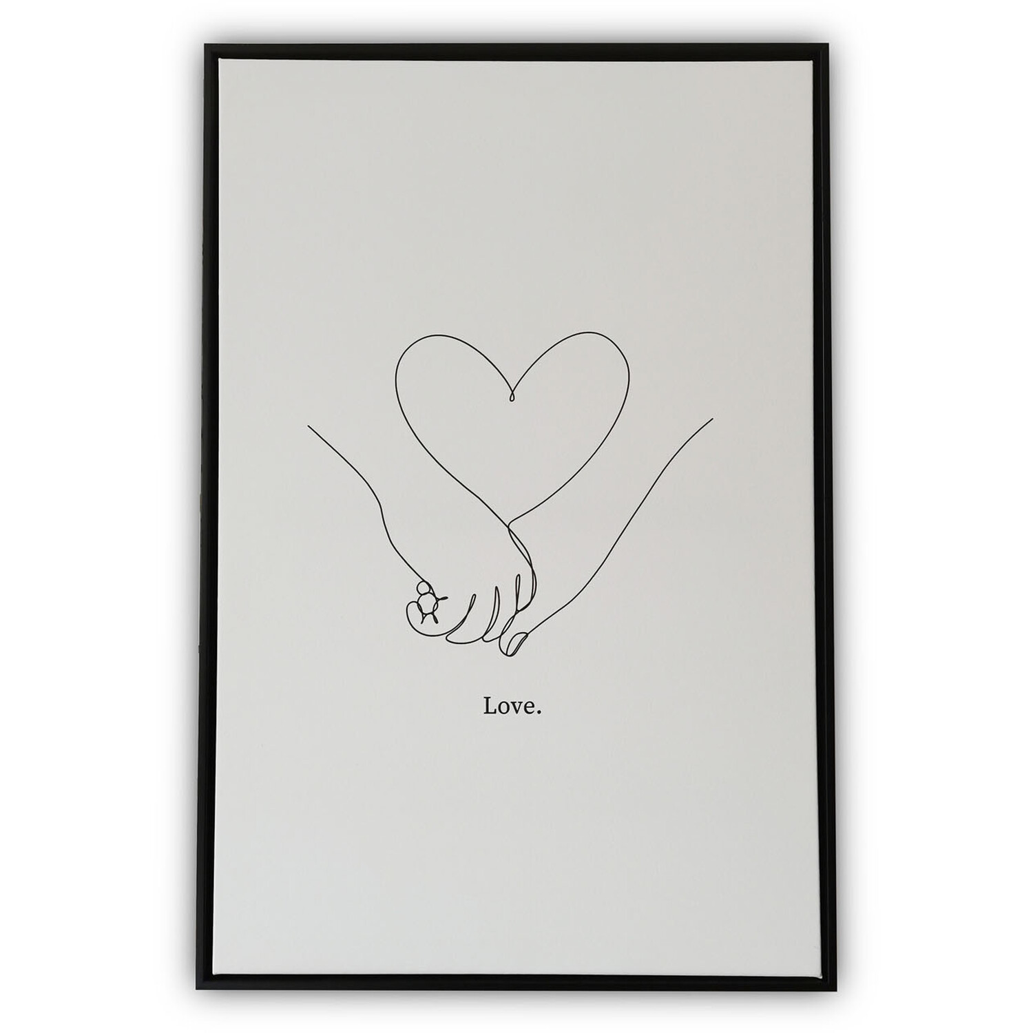 Love Entwined Hands Wall Art 60 x 40cm Image
