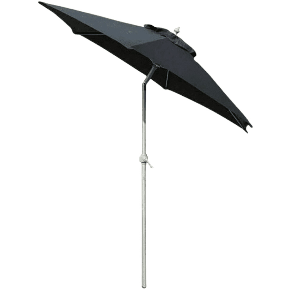 Marco Paul Black Garden Umbrella Parasol 2m Image 1