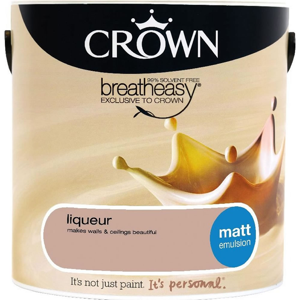 Crown Matt Emulsion Paint                         Liqueur 2.5L Image 1