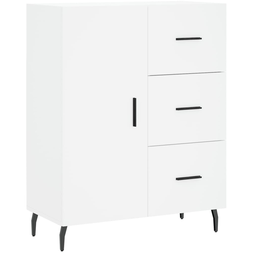 vidaXL 3 Door 3 Drawer White Highboard Image 7