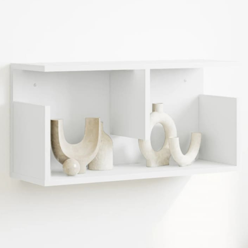vidaXL White Wooden Wall Cabinet 60 x 20 x 30cm Image 1