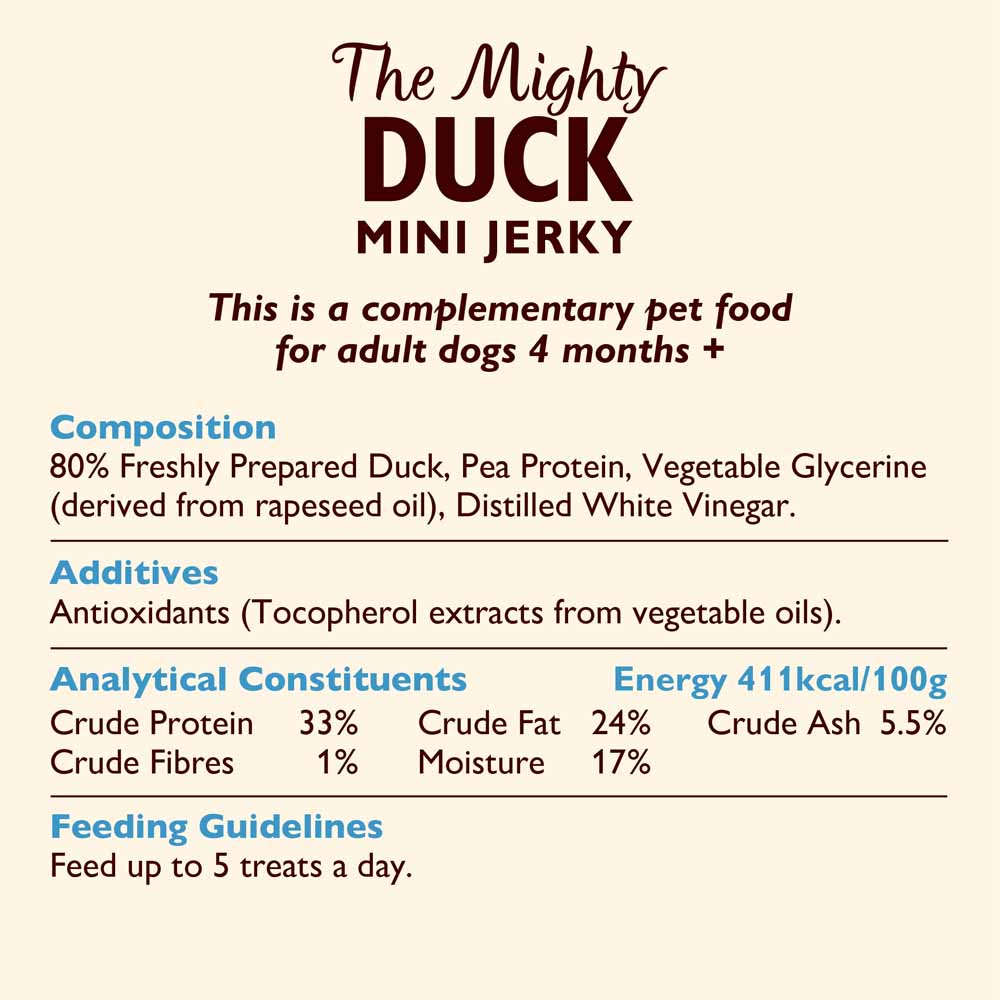 Lily's Kitchen Duck Mini Jerky Dog Treats 70g Image 3