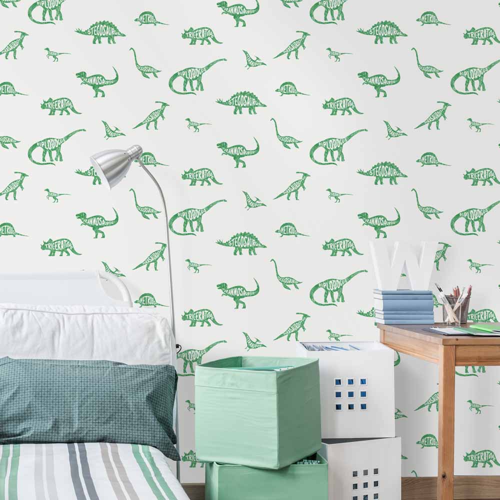 Dino Dictionary Green Wallpaper Image 2