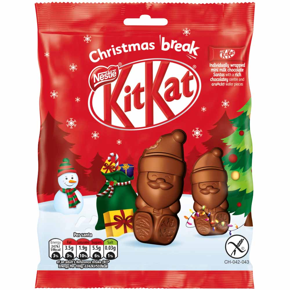 KitKat Santa Milk Chocolate Sharing Bag (5x11g) Image