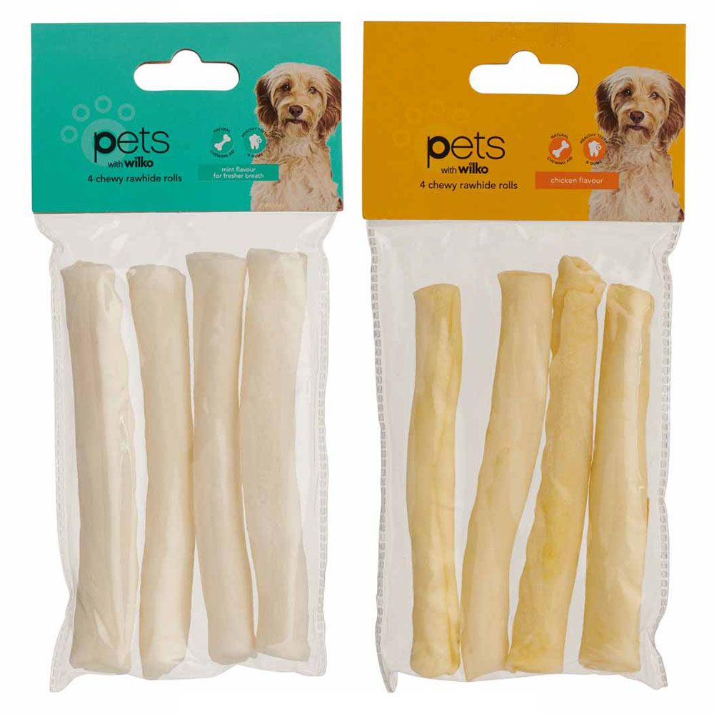 Wilko Chewy Rawhide Rolls Assorted   Image 1